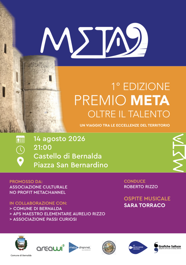 Premio META 2026 – Oltre il talento